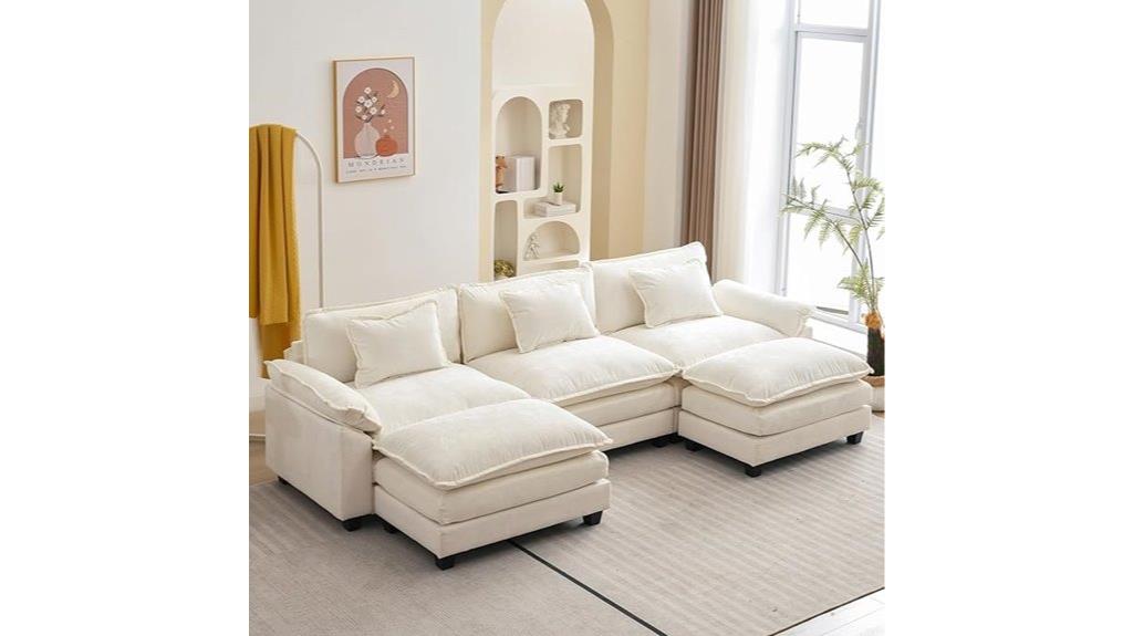 deep seat modular sofa