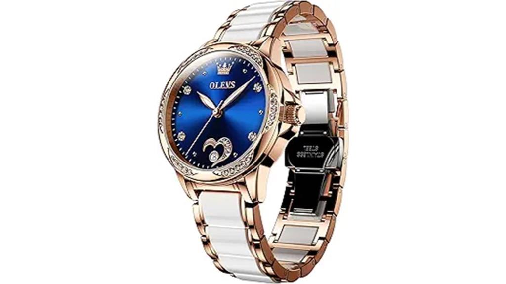 diamond accented two tone