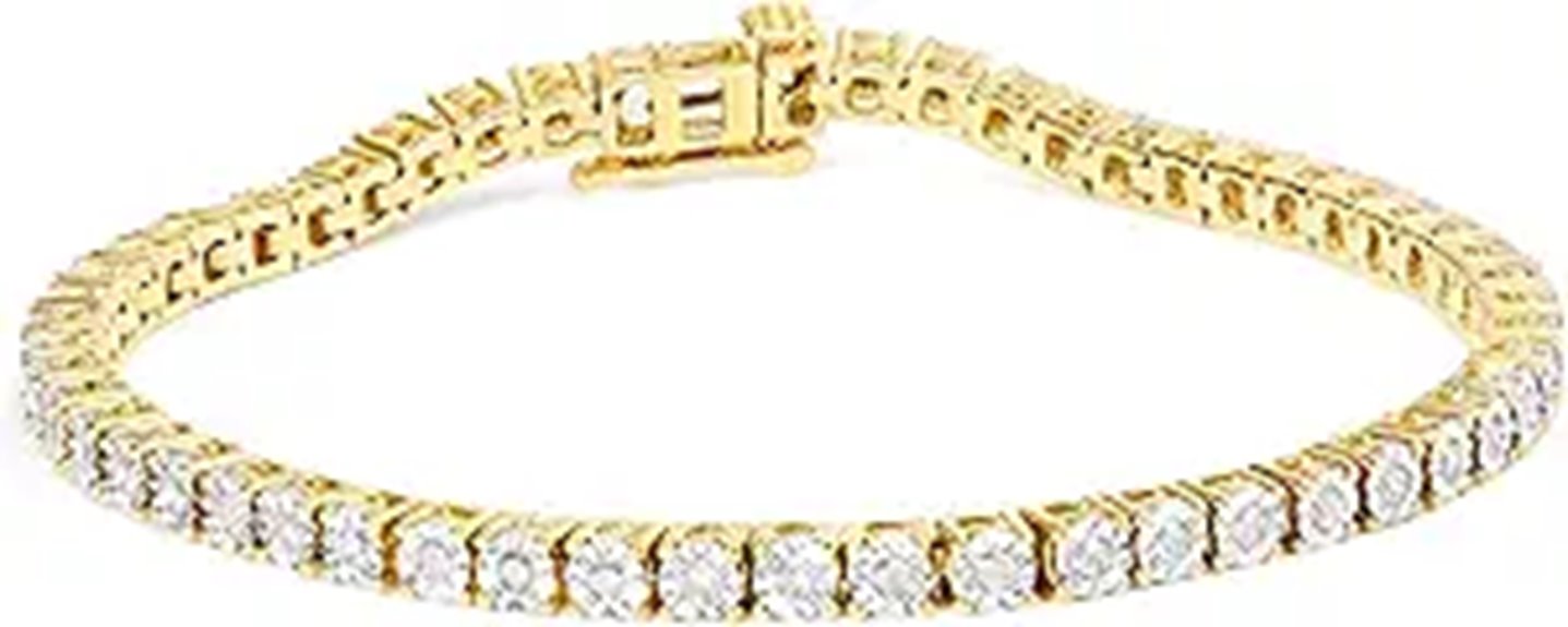 diamond tennis bracelet set