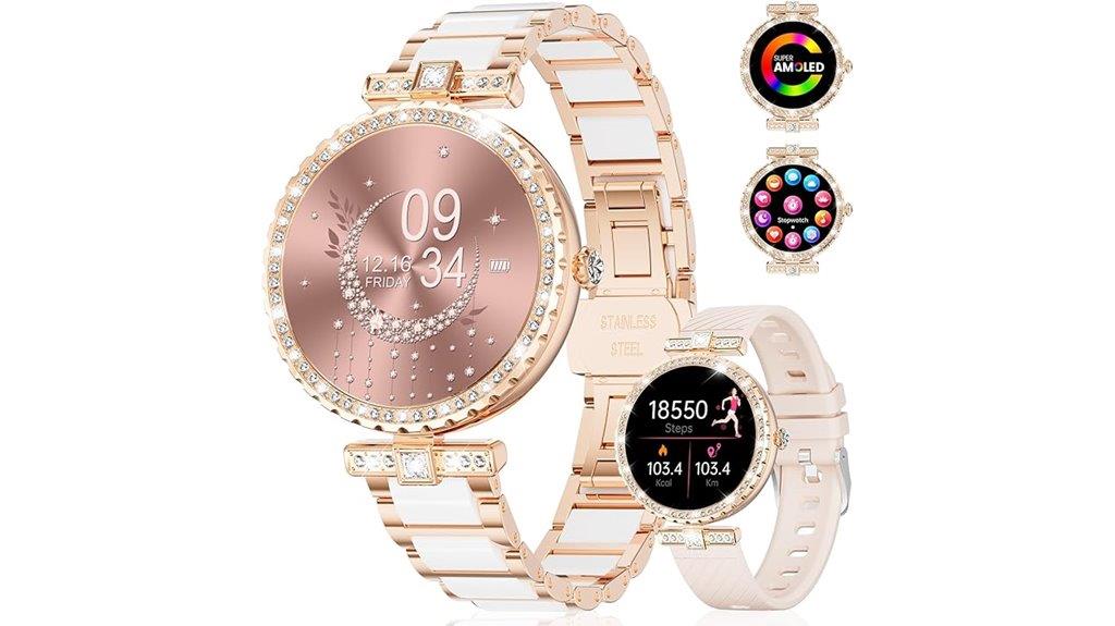 diamond women s smart watch