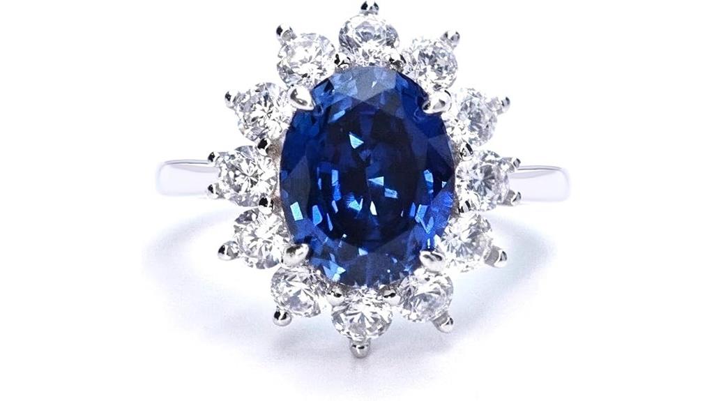 diana inspired 3 7ct sapphire