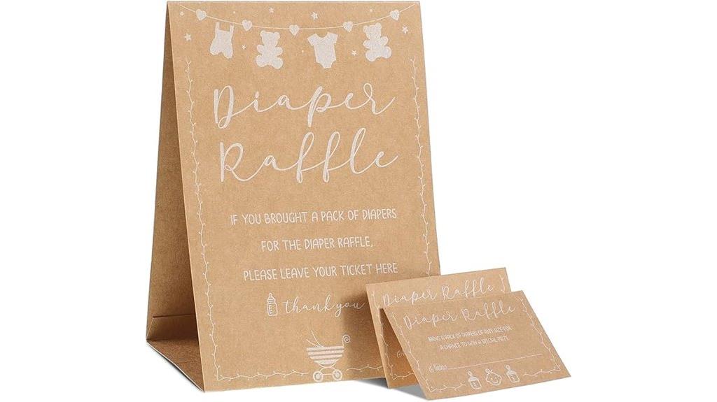 diaper raffle baby invitations
