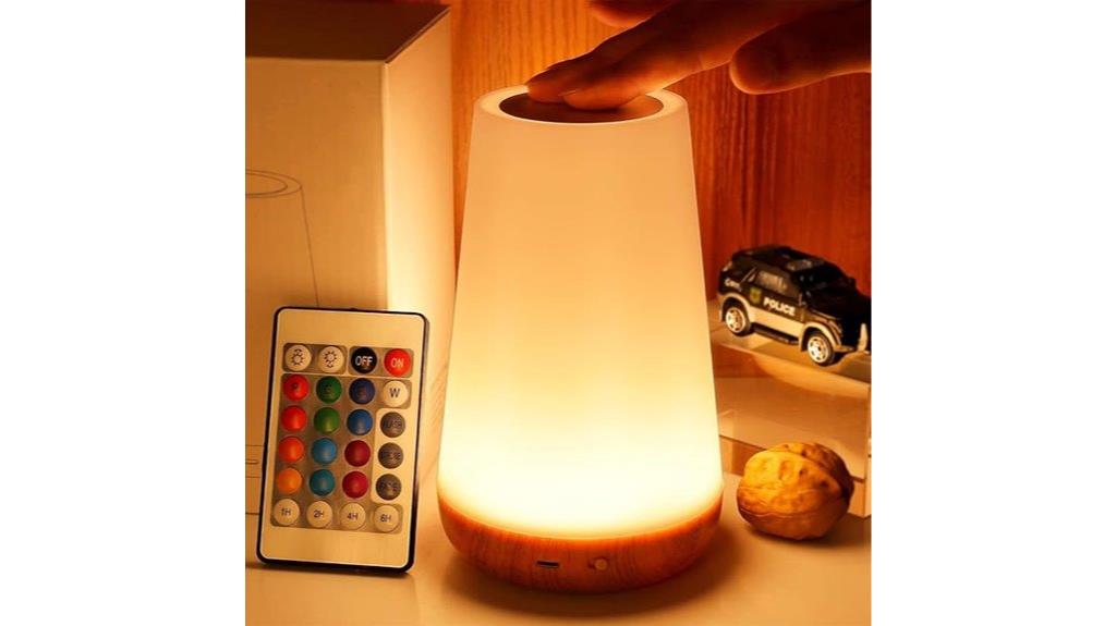 dimmable touch night light