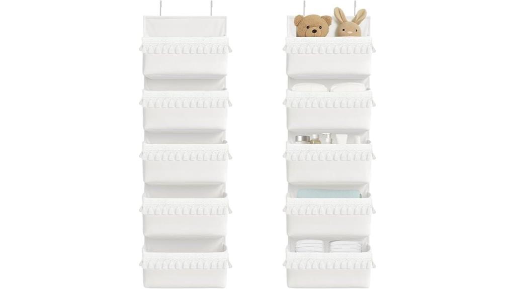 door organizer with tassels