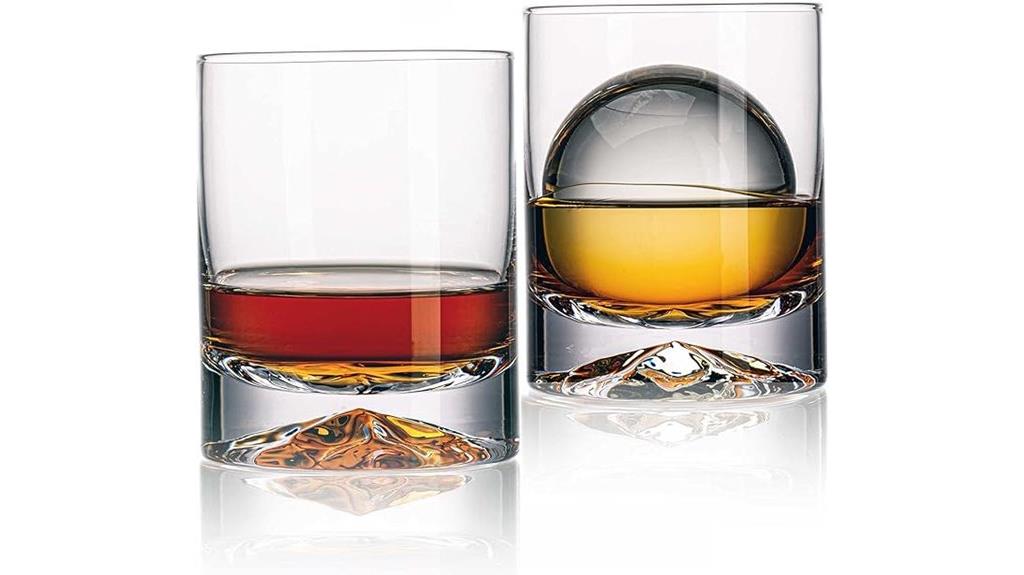 double old fashioned glasses