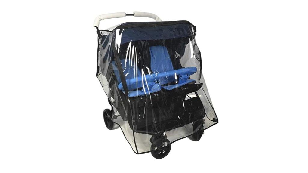 double stroller rain cover