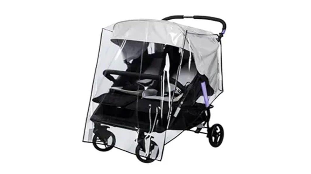 double stroller rain cover