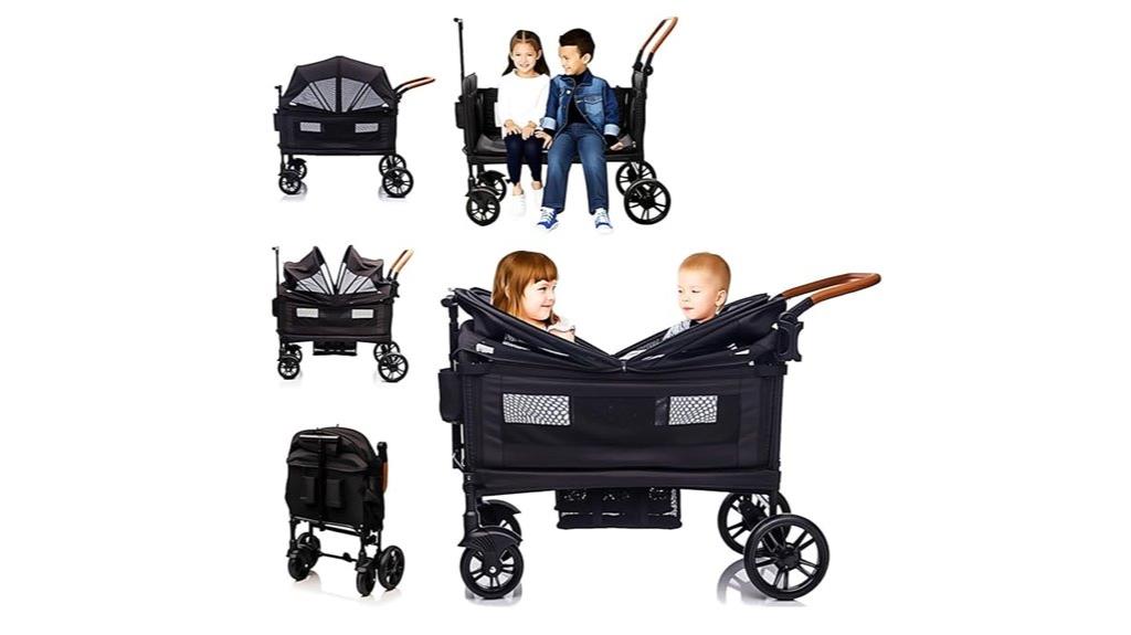 double stroller with cargo
