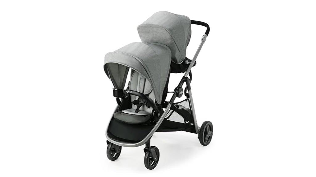double stroller with two seats