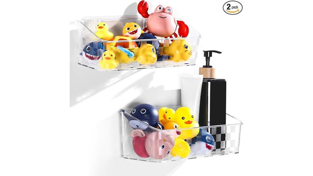 dual bath toy holders