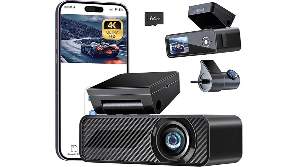 dual camera 4k dash cam