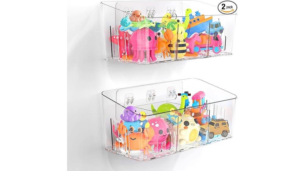 dual pack bath toy organizer