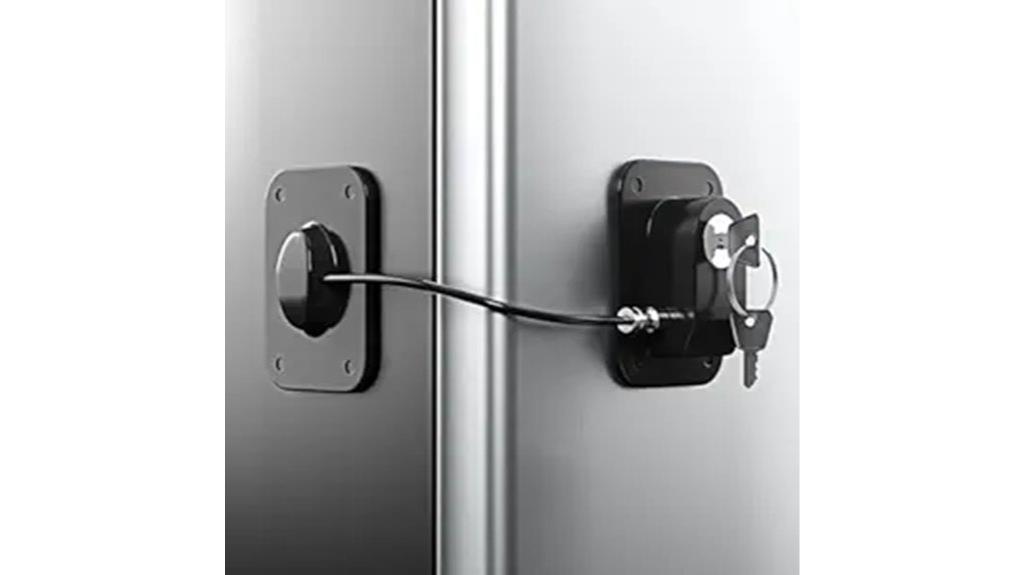 dual refrigerator lock set
