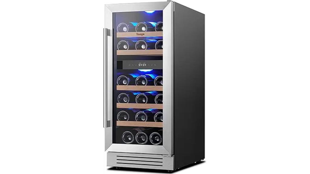 dual zone wine cooler