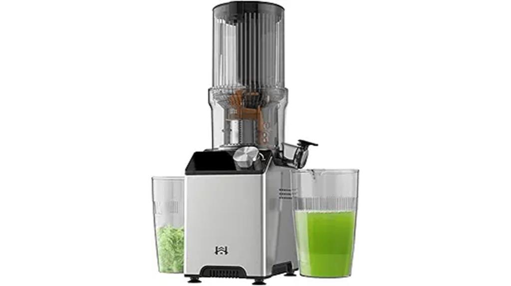 easy to clean wide feed juicer