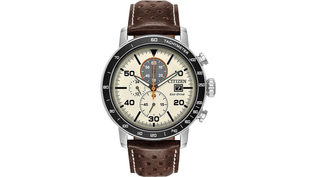 eco drive chronograph watch