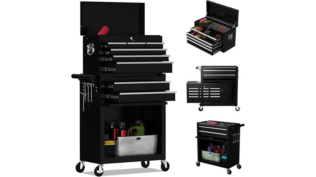 eight drawer lockable chest