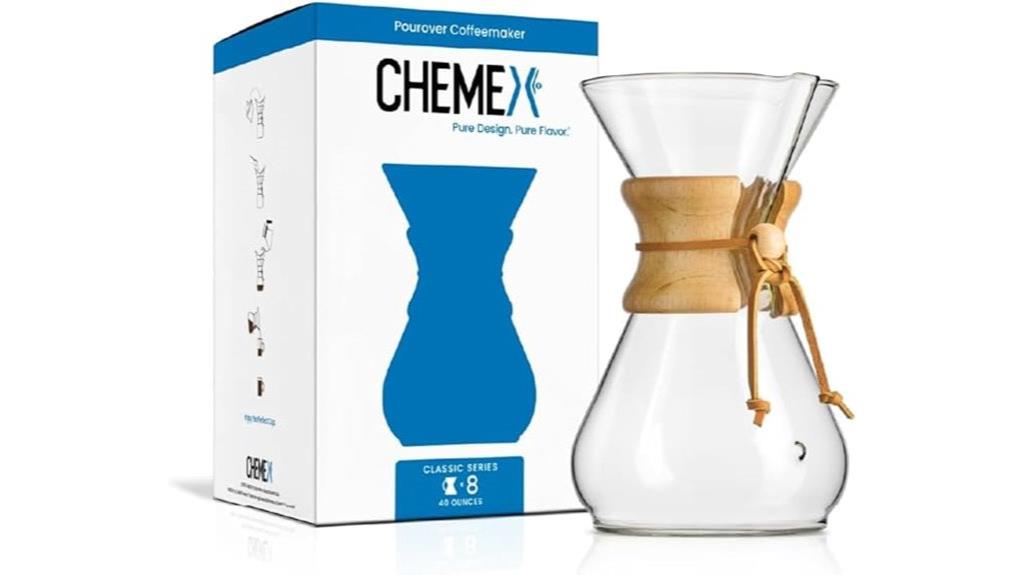 elegant 8 cup glass brewer