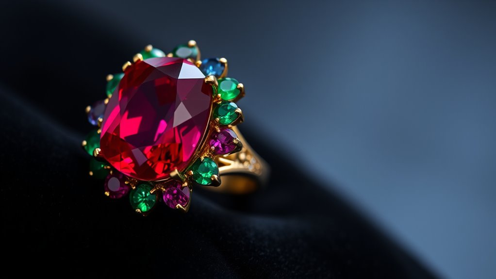 elegant gemstone statement rings