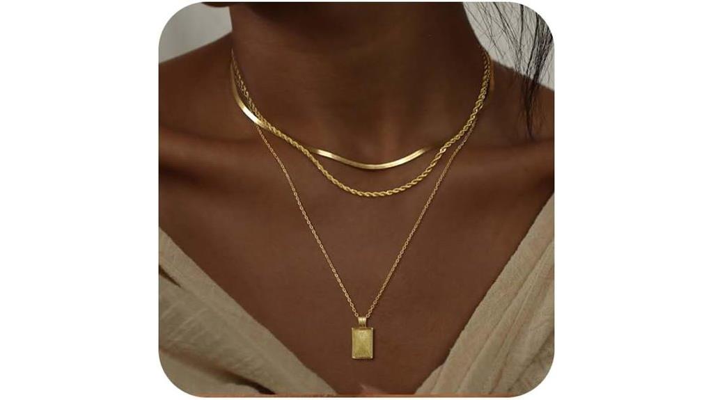 elegant multi layered jewelry