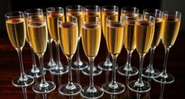 elegant sparkling wine glasses