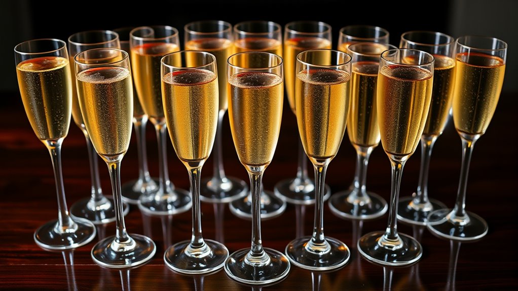 elegant sparkling wine glasses