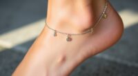 elegant sterling silver anklets