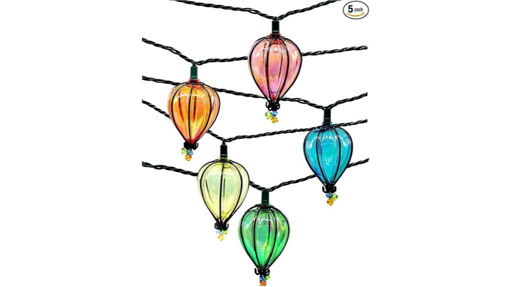 eleven foot multicolor bulb string