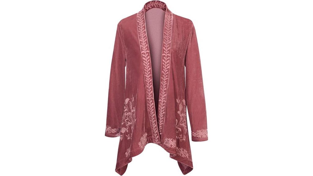 embroidered floriana kimono cardigan