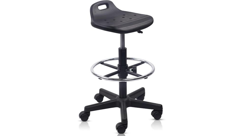 ergonomic drafting stool features