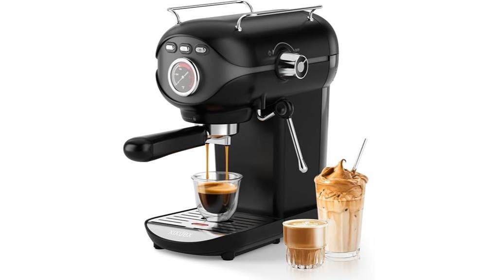 espresso with milk frother