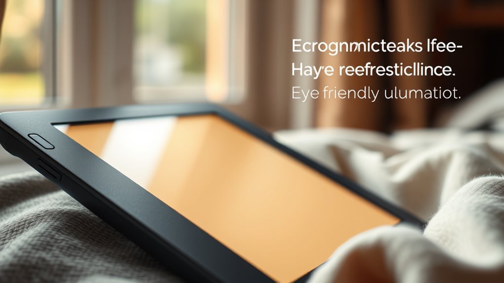 eye friendly e reader features