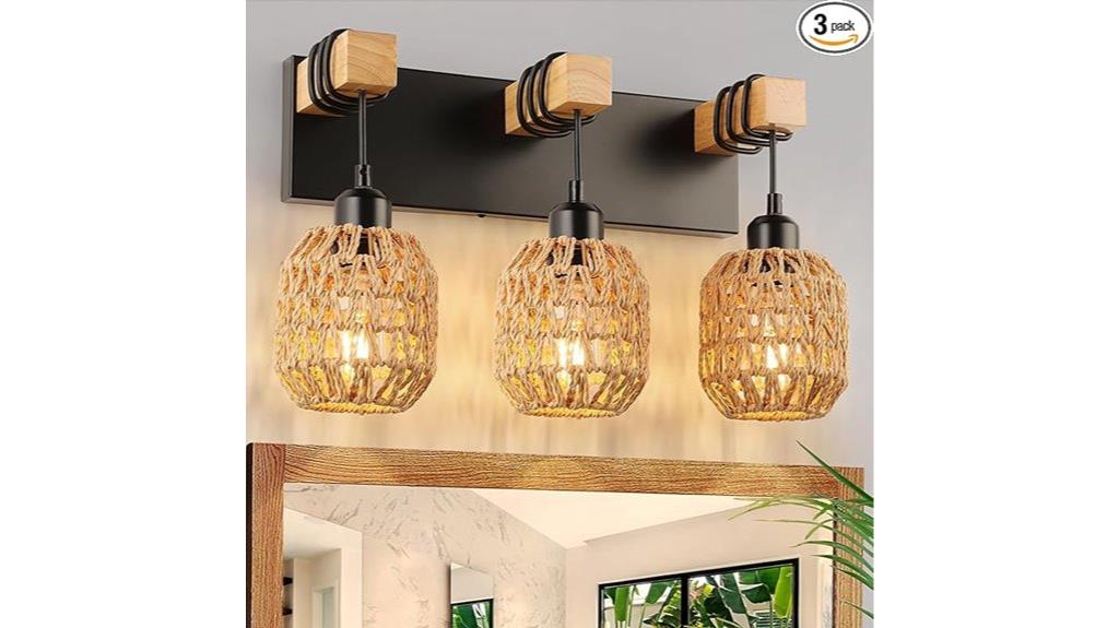 farmhouse 3 light vanity sconces