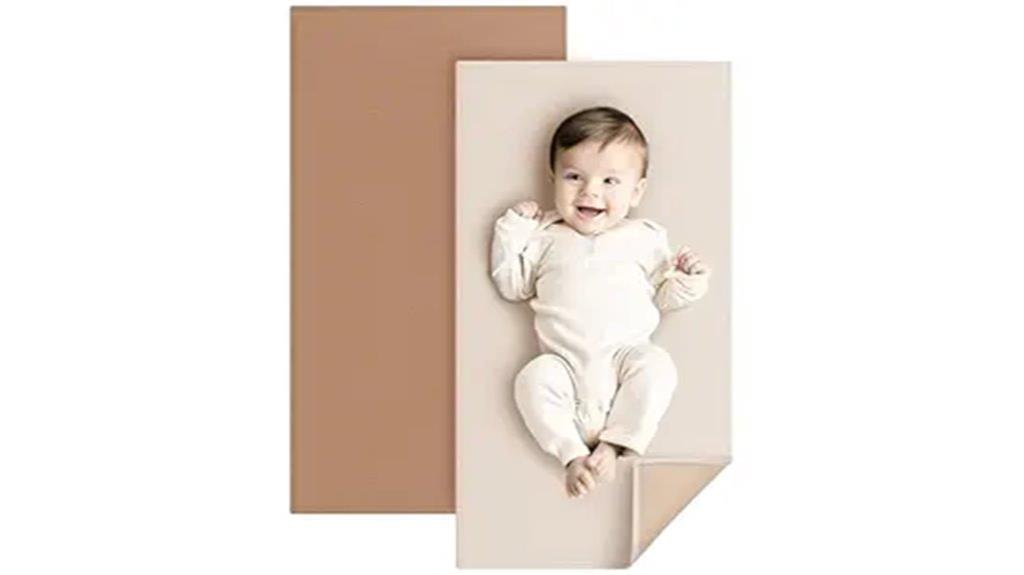 faux leather baby mat
