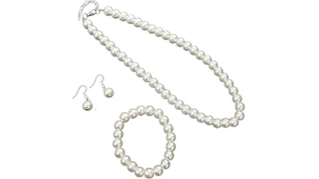 faux pearl carnelian jewelry