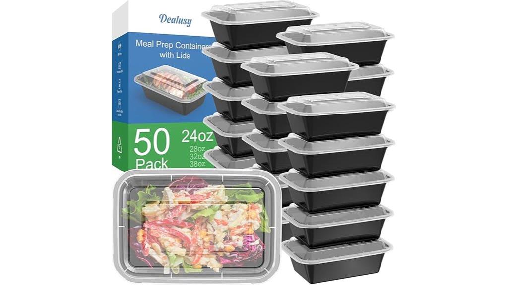fifty 24 oz reusable containers