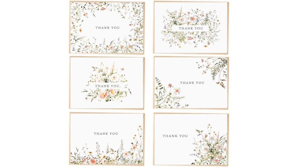 floral cards with envelopes