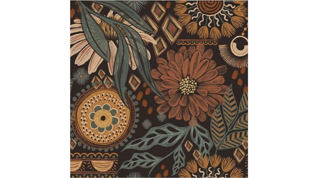 floral peel and stick wallpaper