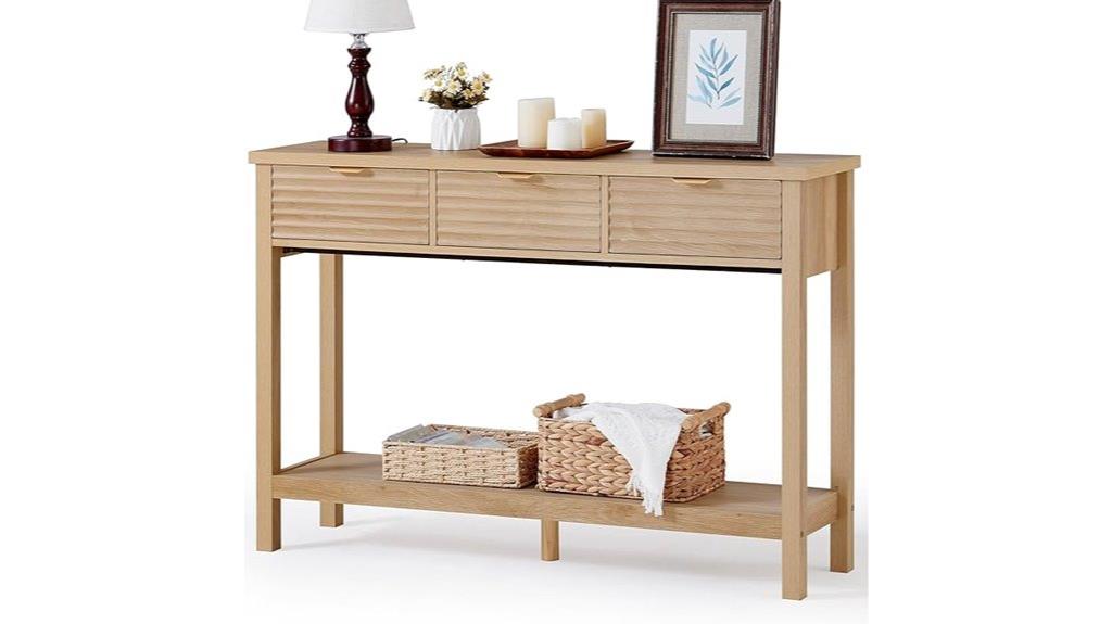 fluted 47 2 inch console
