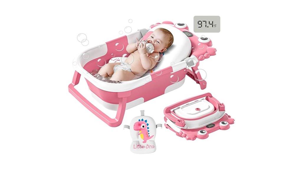 foldable bathtub with temp