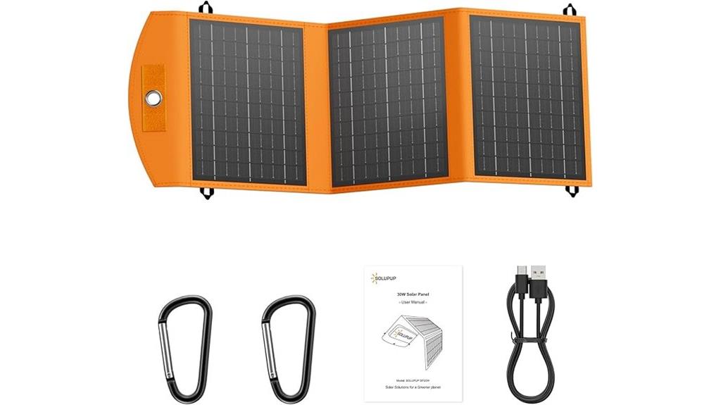 foldable waterproof solar charger