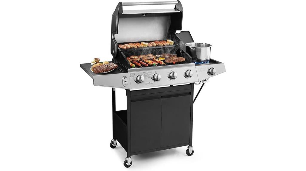 four burner gas grill