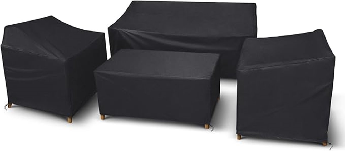 four piece patio furniture cover