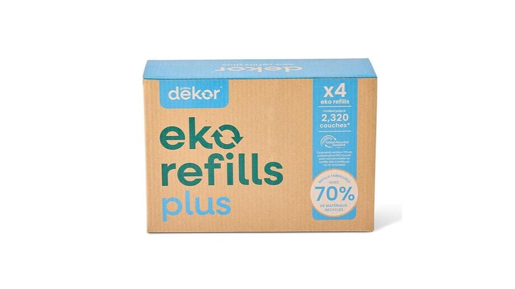 four refill packs included