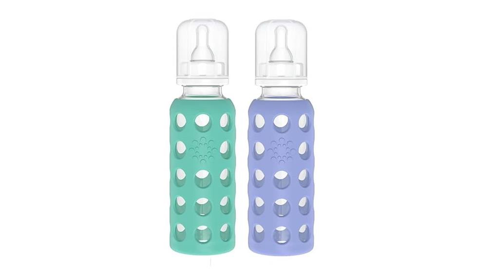 glass baby bottles set