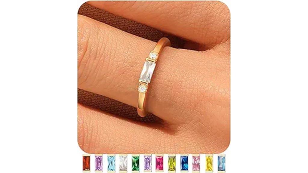 gold birthstone ring