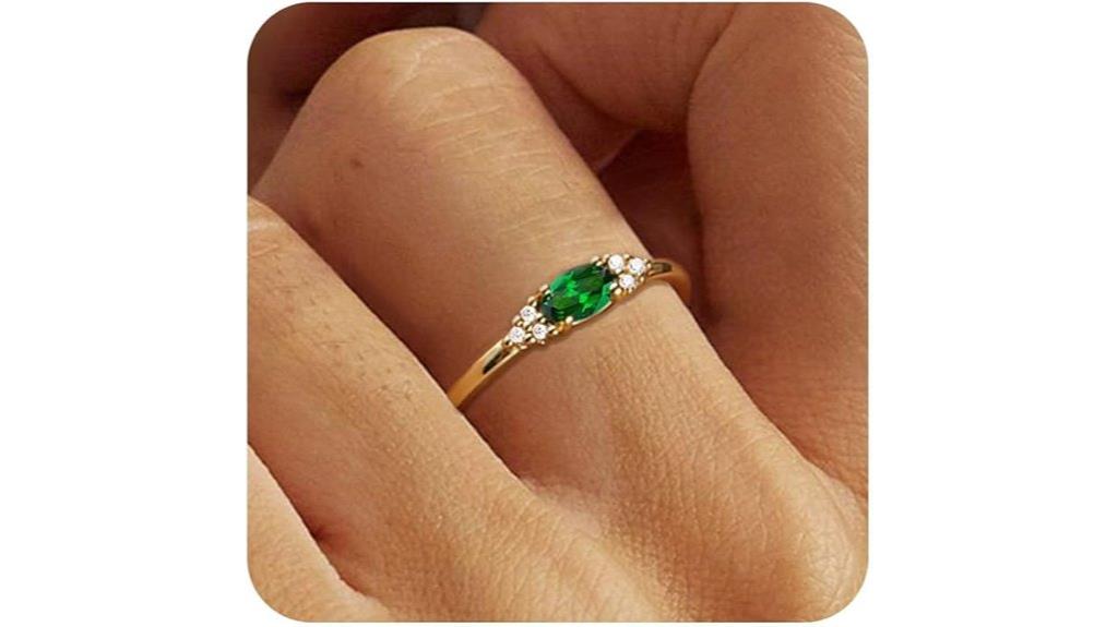 gold birthstone ring