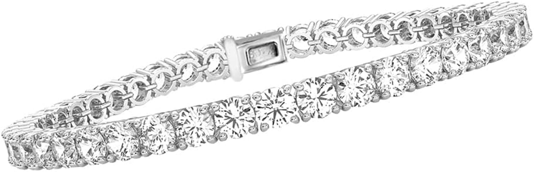 gold lab grown tennis bracelet