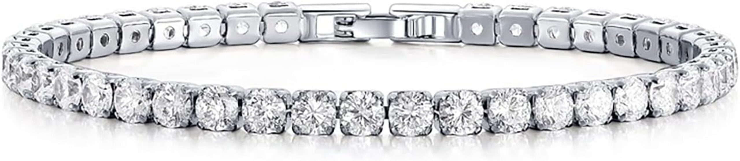 gold silver tennis bracelet
