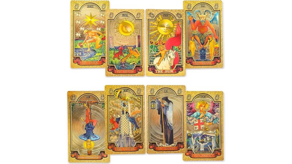 golden tarot card set